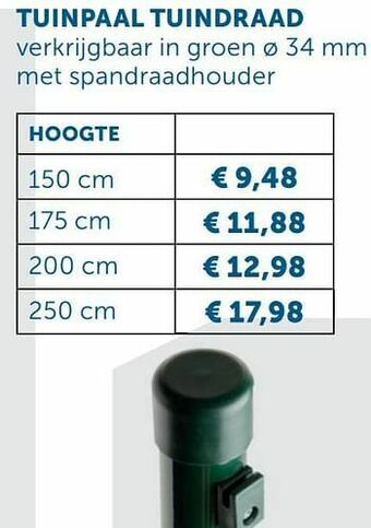 Zelfbouwmarkt Tuinpaal tuindraad aanbieding