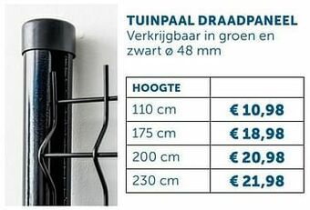 Zelfbouwmarkt Tuinpaal draadpaneel aanbieding