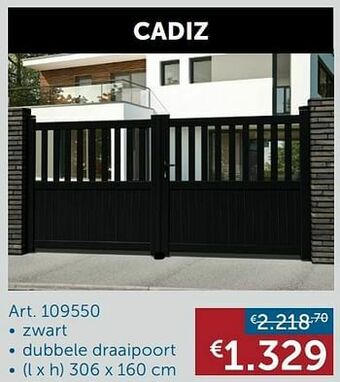 Zelfbouwmarkt Aluminium draaipoort cadiz aanbieding