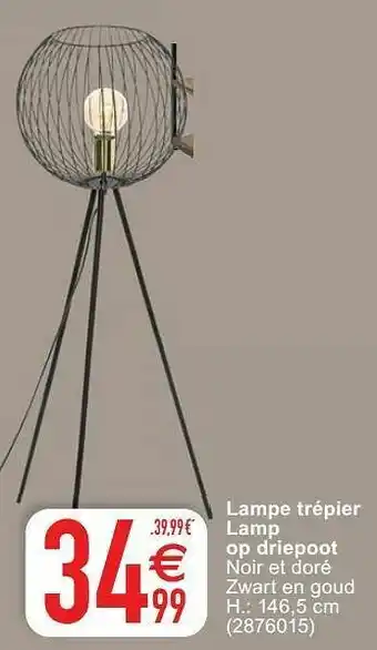 Cora Lampe trépier lamp op driepoot aanbieding