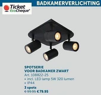 Zelfbouwmarkt Spotserie voor badkamer 3 spots aanbieding