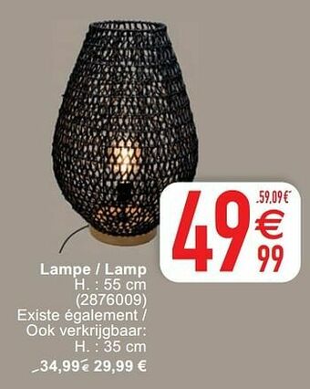 Cora Lampe - lamp aanbieding