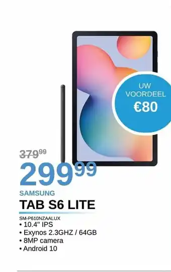 AUVA Samsung tab s5 lite SM-P610NZAALUX aanbieding