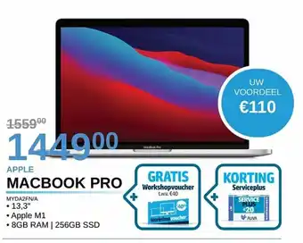 AUVA Apple macbook pro MYDA2FN/A aanbieding