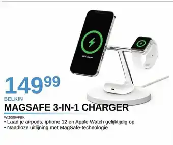 AUVA Belkin magsafe 3-in-1 charger WIZ009VFBK aanbieding