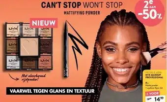 Di Nyx makeup professional aanbieding