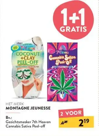 Montagne jeunesse Gezichtsmasker 7th Heaven Cannabis Sativa Peel-off