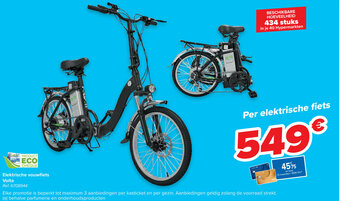 Carrefour Elektrische vouwfiets Volta aanbieding