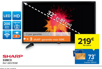 Carrefour Sharp 32BC3 aanbieding