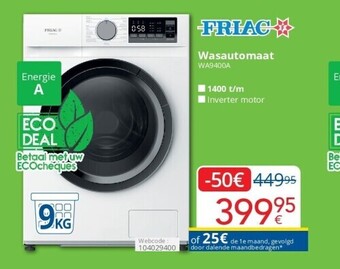 Eldi Wasautomaat aanbieding