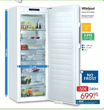 Eldi Diepvriezer wva35632nfw2 aanbieding