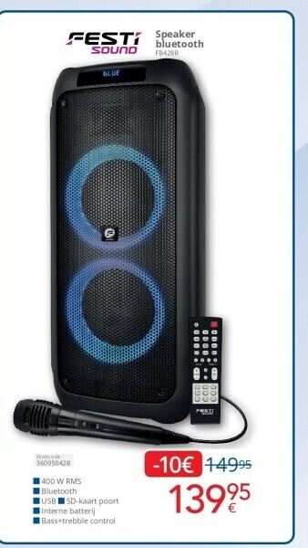 Eldi Speaker bluetooth fb428r aanbieding