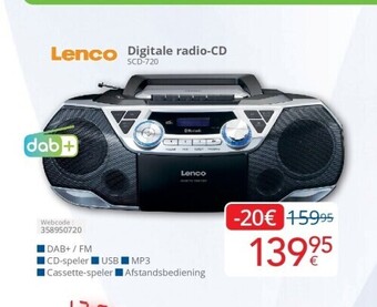 Eldi Digitale radio-cd scd-720 aanbieding