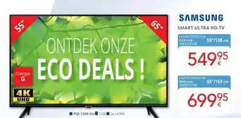 Eldi Samsung smart ultra hd-tv 55’’/138 cm aanbieding