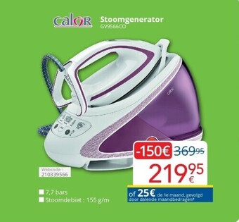 Eldi Stoomgenerator gv9566co aanbieding
