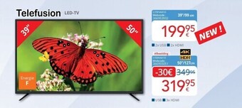 Eldi Telefusion led-tv 39/99 cm aanbieding