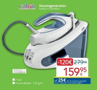 Eldi Stoomgenerator sv8024 co express aanbieding