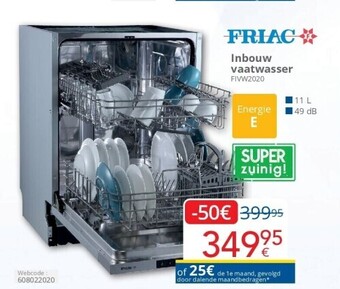 Eldi Inbouw vaatwasser fivw2020 aanbieding