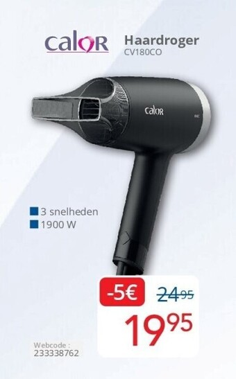 Eldi Haardroger cv180co aanbieding