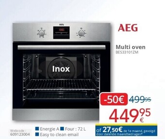Eldi Multi oven bes33101zm aanbieding