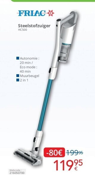 Eldi Steelstofzuiger hc500 aanbieding