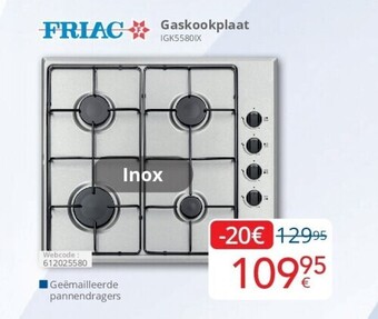 Eldi Gaskookplaat igk5580ix aanbieding