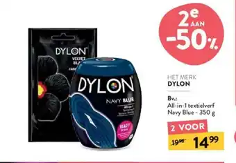 Di Dylon All-in-1 textielverf Navy Blue 350g aanbieding
