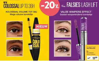 Di Maybelline The Colossal volume mascara aanbieding