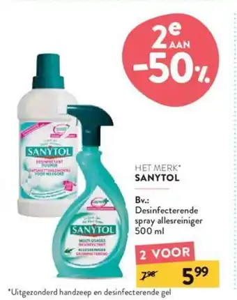 Sanytol Desinfecterende spray allesreiniger 500 ml