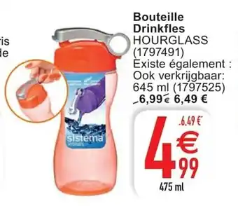 Cora Bouteille Drinkfles Hourglass aanbieding