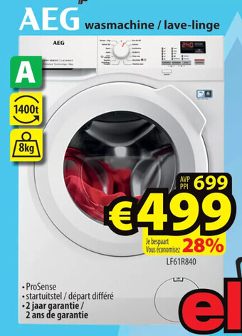 Aeg wasmachine / lave-linge