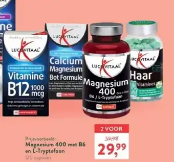 Holland & Barrett Magnesium 400 met b6 en l-tryptofaan aanbieding
