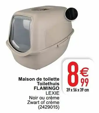 Cora Maison de toilette toilethuis flamingo lexie aanbieding