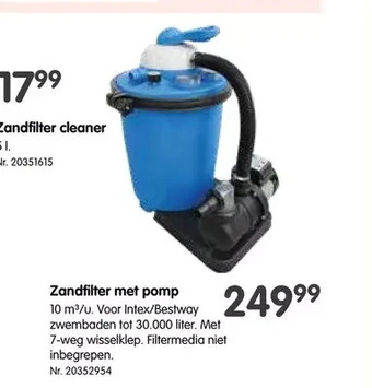 Zandfilter met pomp