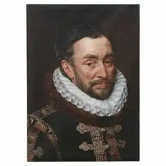 Kwantum Canvas Willem Van Oranje Multicolor aanbieding