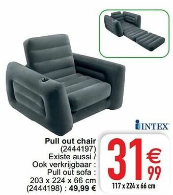 Cora Pull out chair aanbieding