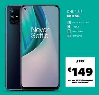 Base One plus n10 5g aanbieding