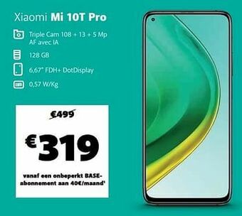 Base Xiaomi mi 10t pro aanbieding