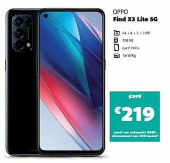 Base Oppo find x3 lite 5g aanbieding