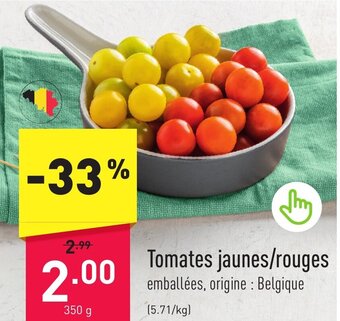 ALDI Tomates jaunes/rouges aanbieding