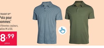 ALDI Polo pour hommes différentes couleurs, tailles M à XXL aanbieding
