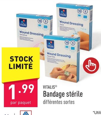 ALDI Vitalis Bandage stérile aanbieding