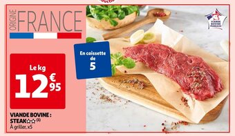 Auchan VIANDE BOVINE: STEAK aanbieding