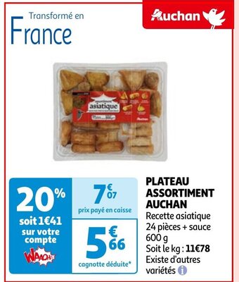 Auchan PLATEAU ASSORTIMENT aanbieding