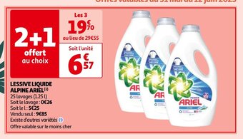 LESSIVE LIQUIDE ALPINE ARIEL