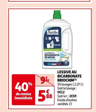 Auchan LESSIVE AU BICARBONATE BRIOCHIN aanbieding
