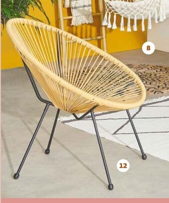 Auchan CHAISE ACAPULCO 80X70X85 CM aanbieding