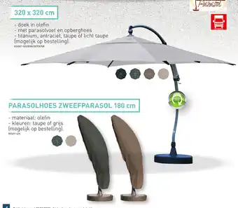 Hubo PARASOLHOES ZWEEFPARASOL 180 cm aanbieding