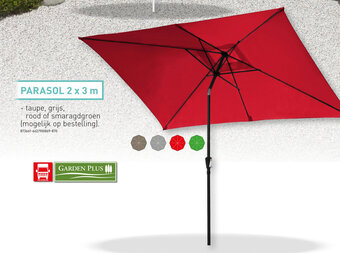 Hubo PARASOL 2 x 3 m aanbieding
