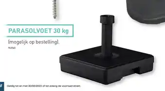 Hubo PARASOLVOET 30 kg aanbieding